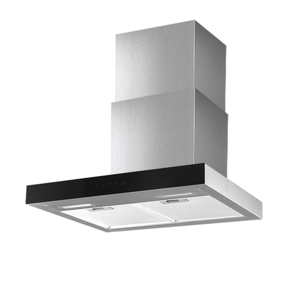 Devanti 600mm Range Hood 60cm Rangehood Glass Stainless Steel - Ozstylz