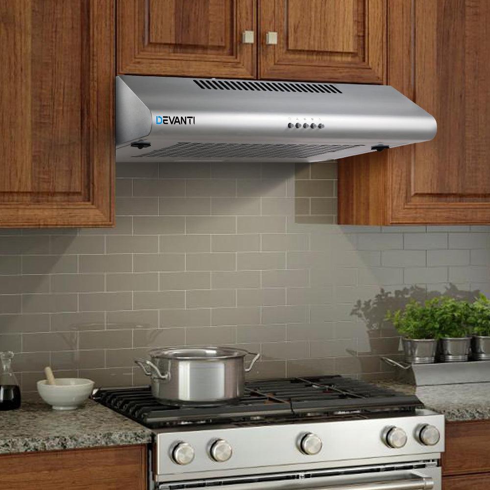 Devanti 600mm Range Hood 60cm Rangehood Stainless Steel - Ozstylz