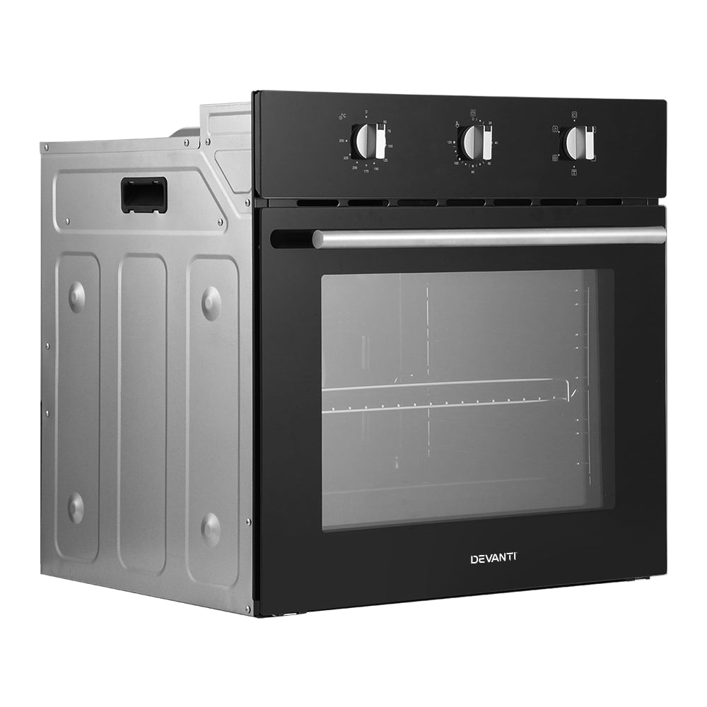 Devanti 60cm Electric Built In Wall Oven Stainless Steel - Ozstylz