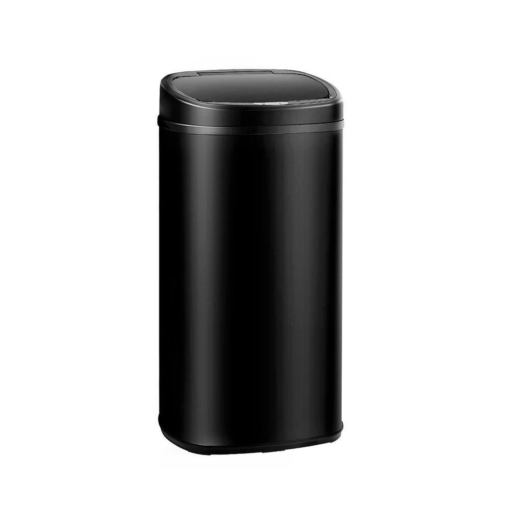 Devanti 68L Motion Sensor Bin Rubbish Automatic Black - Ozstylz