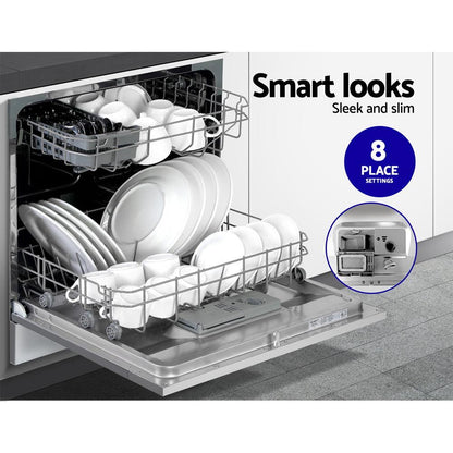 Devanti 8 Place Settings Benchtop Dishwasher Sliver - Ozstylz