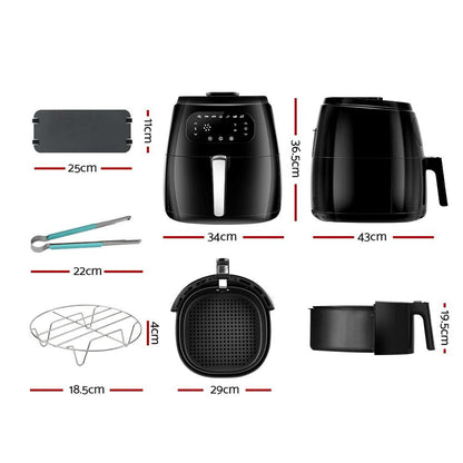 Devanti Air Fryer 8.5L LCD Fryers - Ozstylz