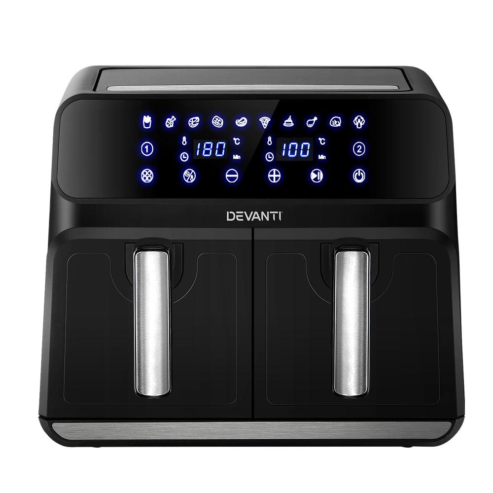 Devanti Air Fryer 8L Dual Zone Fryers - Ozstylz