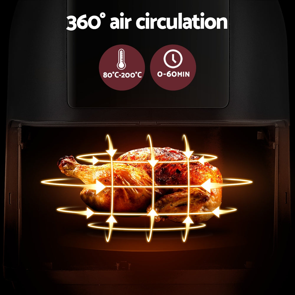 Devanti Air Fryer 8L LCD Fryers - Ozstylz