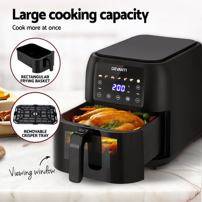 Devanti Air Fryer 8L LCD Fryers - Ozstylz