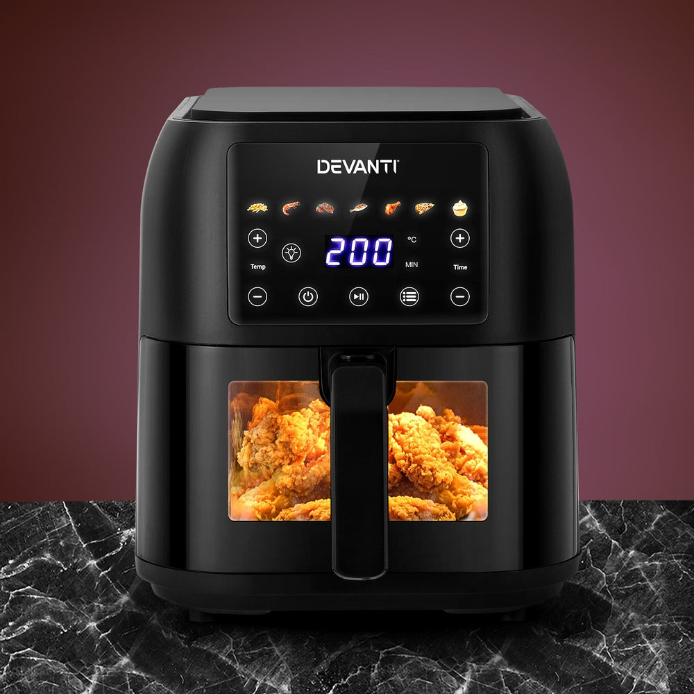 Devanti Air Fryer 8L LCD Fryers - Ozstylz