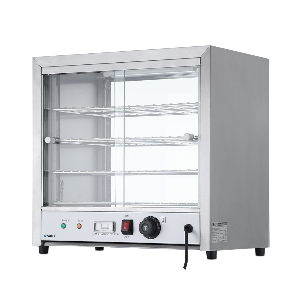 Devanti Commercial Food Warmer Hot Display Showcase Cabinet 54cm - Ozstylz