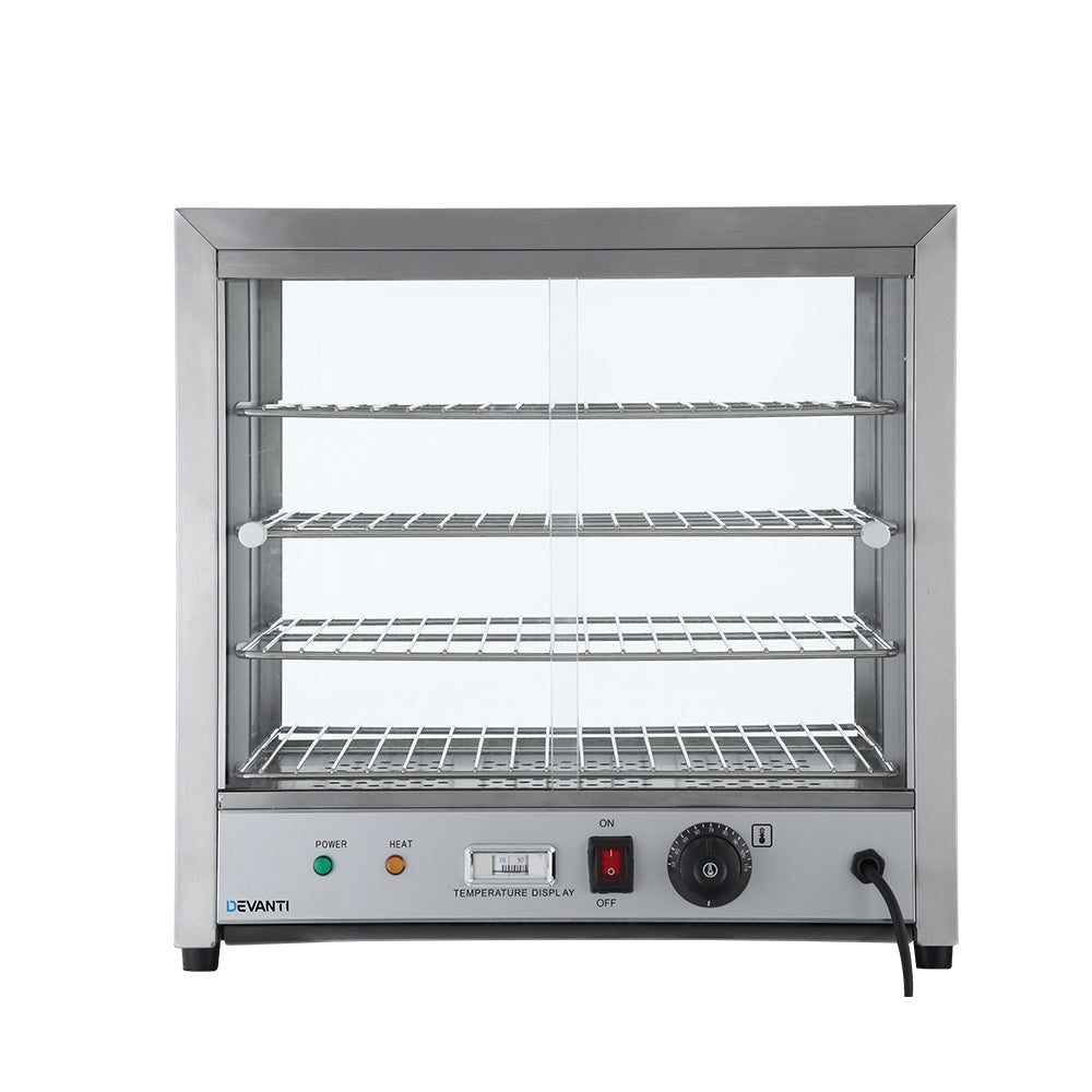 Devanti Commercial Food Warmer Hot Display Showcase Cabinet 54cm - Ozstylz