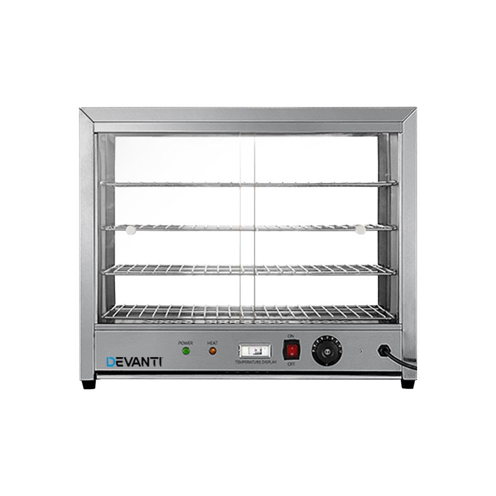 Devanti Commercial Food Warmer Hot Display Showcase Cabinet 64cm - Ozstylz