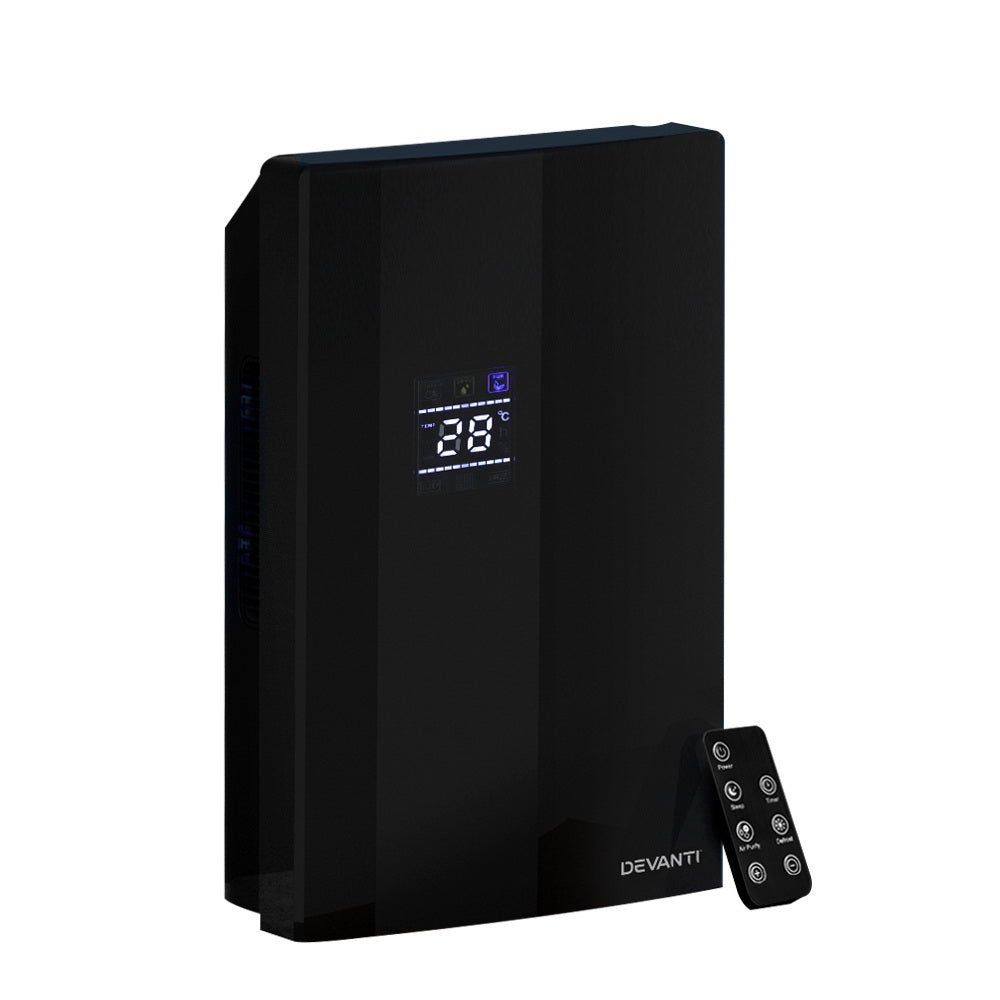 Devanti Dehumidifier 2L Air Purifier Black - Ozstylz