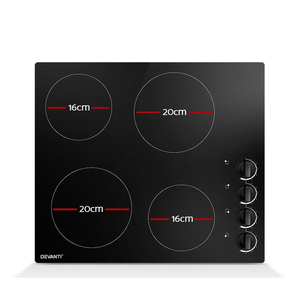 Devanti Electric Ceramic Cooktop 60cm - Ozstylz