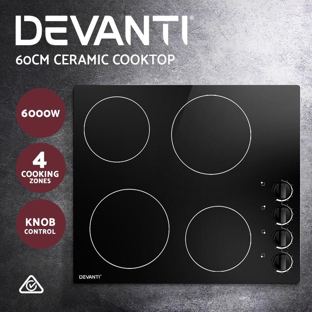 Devanti Electric Ceramic Cooktop 60cm - Ozstylz