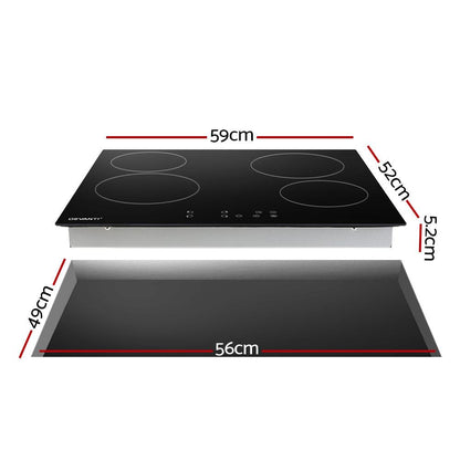 Devanti Electric Ceramic Cooktop 60cm Touch Control - Ozstylz