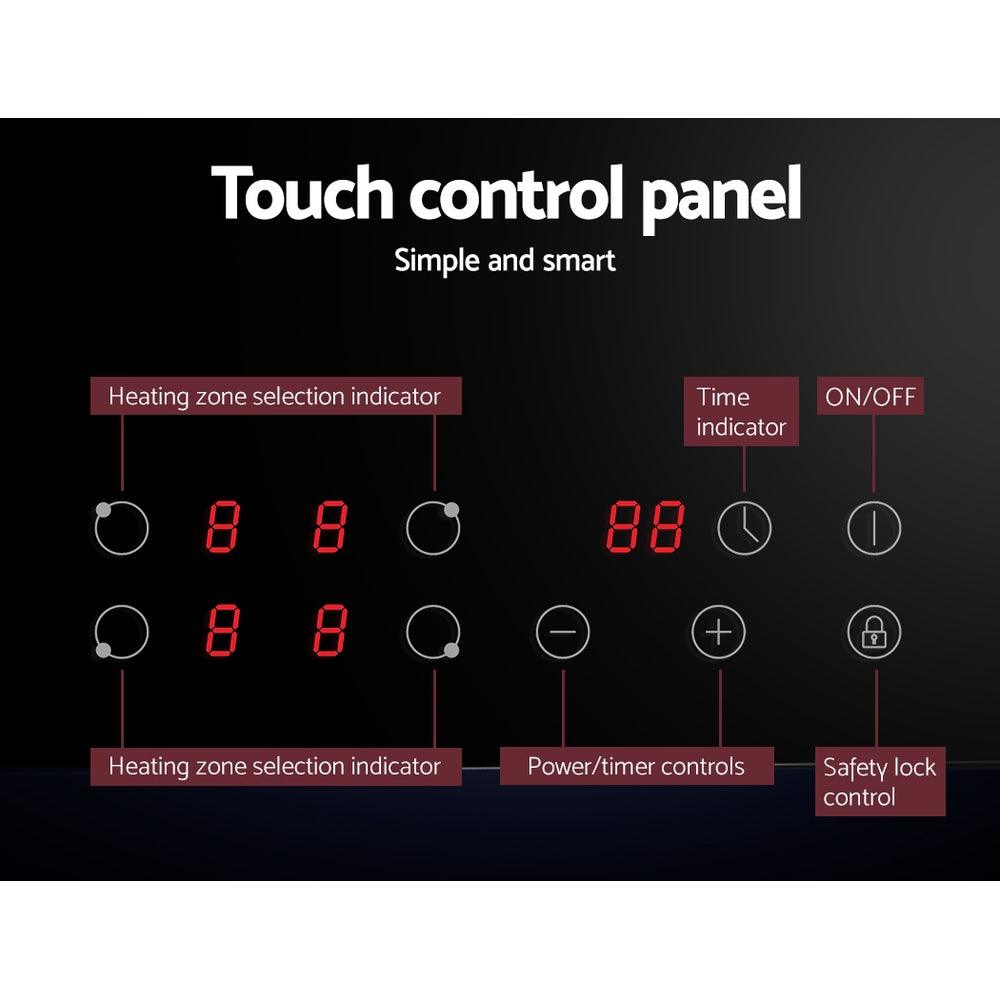 Devanti Electric Ceramic Cooktop 60cm Touch Control - Ozstylz