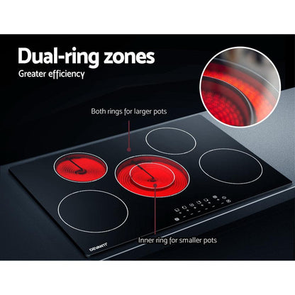 Devanti Electric Ceramic Cooktop 90cm - Ozstylz