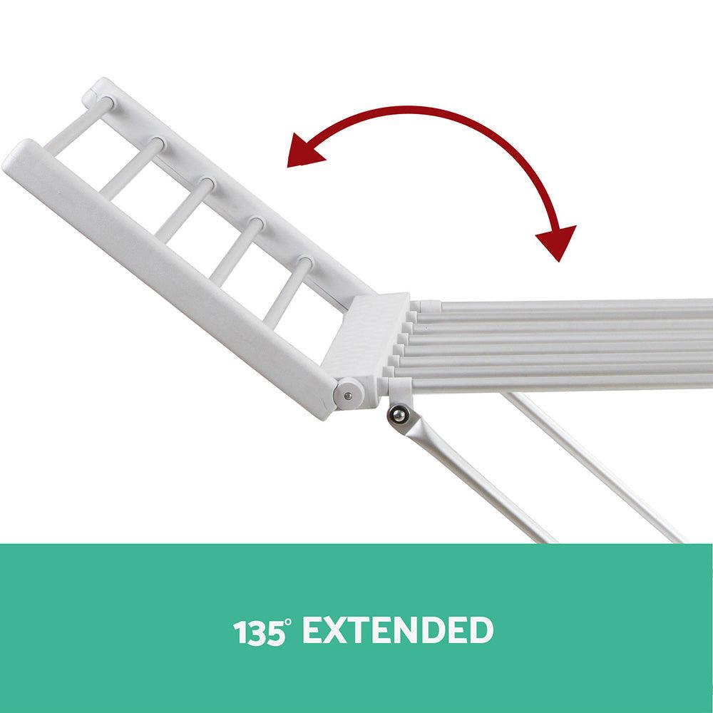 Devanti Electric Heated Towel Rail Rack 18 Bars Freestanding Clothes Dry Warmer - Ozstylz