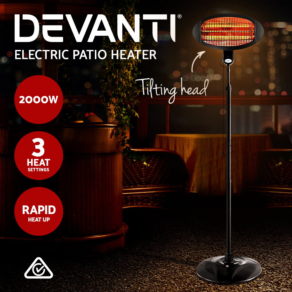 Devanti Electric Patio Heater 2000W - Ozstylz