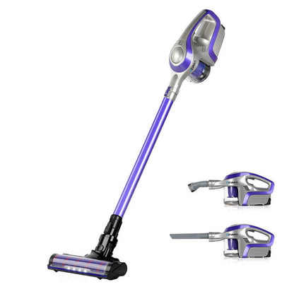 Devanti Handheld Vacuum Cleaner Cordless Roller Brush Head Purple - Ozstylz