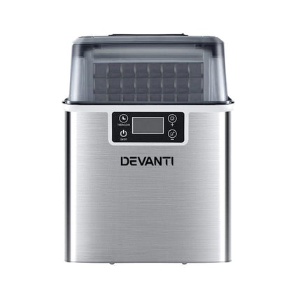 Devanti Ice Maker Machine Commercial Portable Ice Cube Tray Countertop 3.2L - Ozstylz