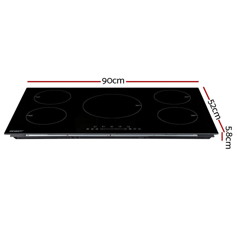 Devanti Induction Cooktop 90cm Electric Cooker - Ozstylz