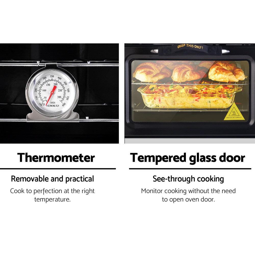 Devanti Portable Gas Oven LPG Silver - Ozstylz