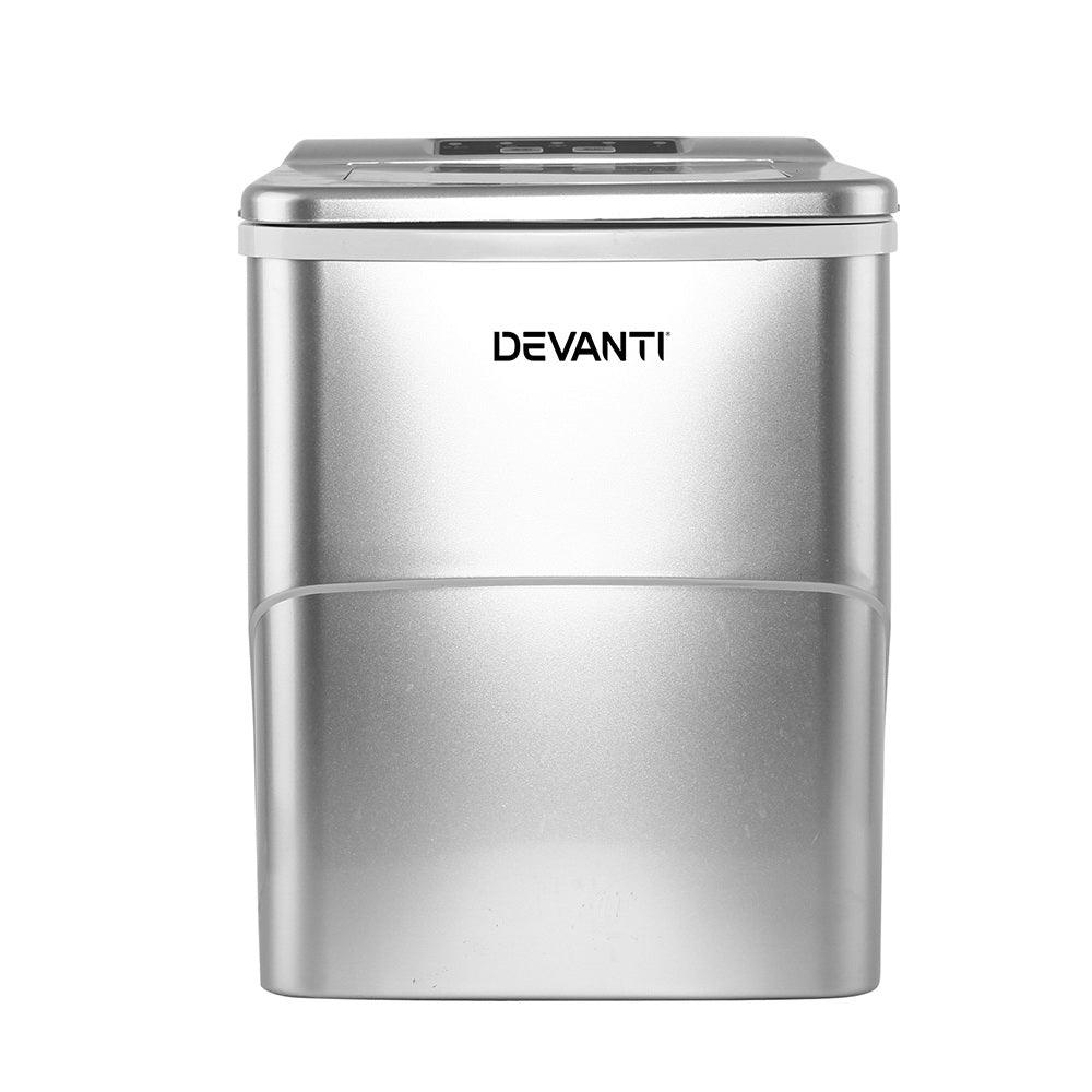 Devanti Portable Ice Cube Maker - Silver - Ozstylz