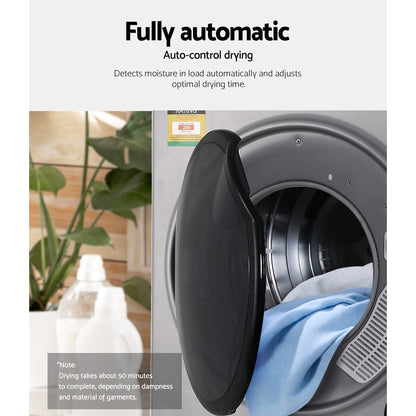 Devanti Tumble Dryer 5kg Fully Auto Silver - Ozstylz