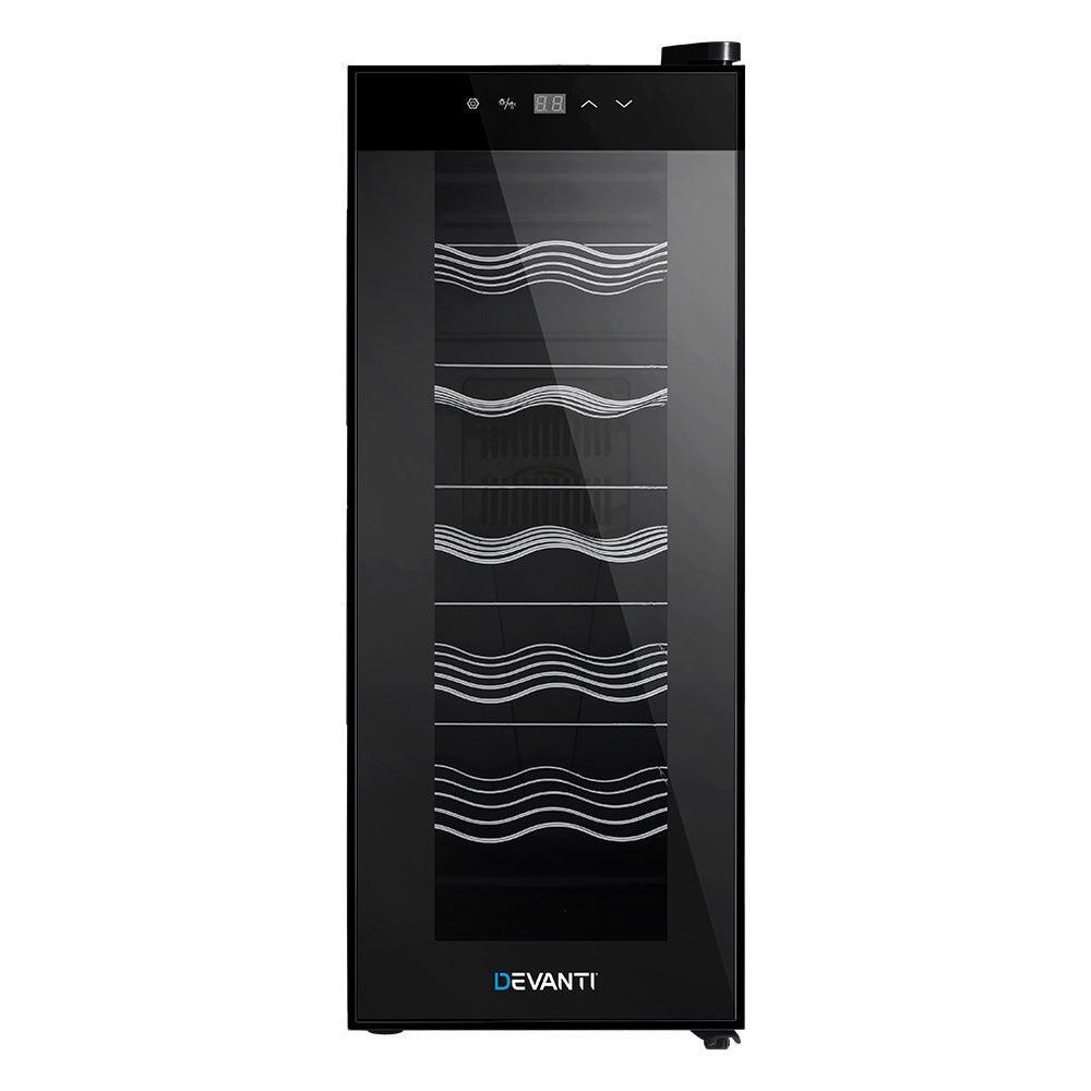 Devanti Wine Cooler Fridge 12 Bottles - Ozstylz