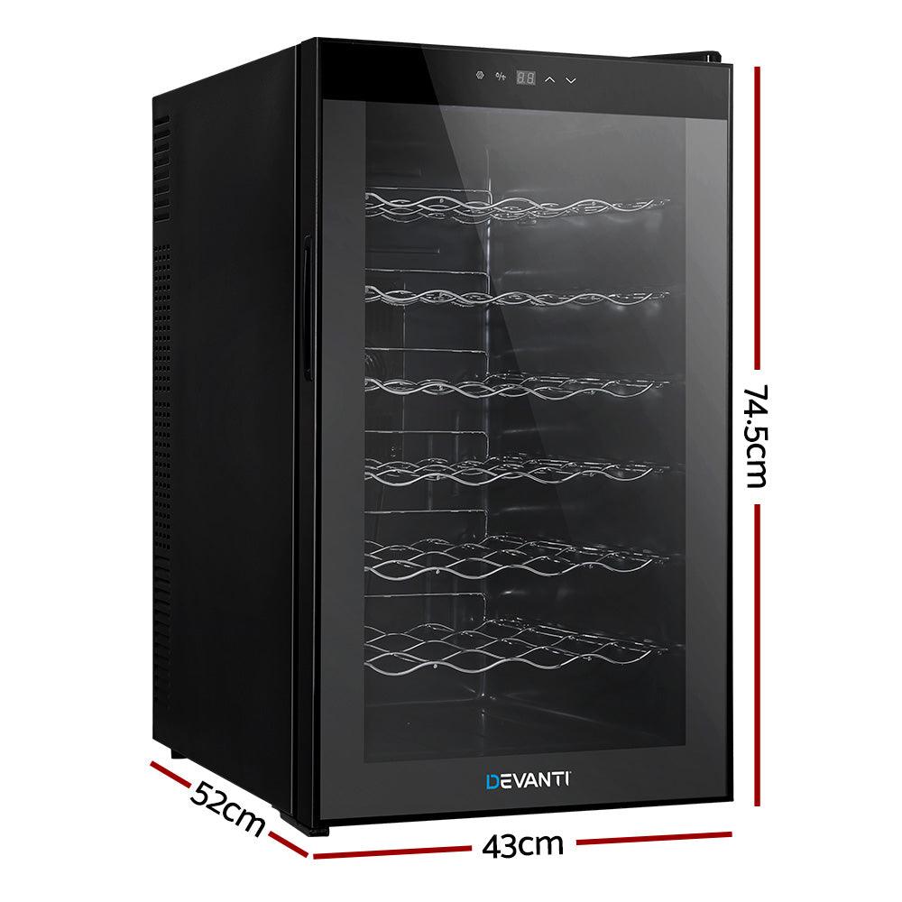 Devanti Wine Cooler Fridge 28 Bottles - Ozstylz