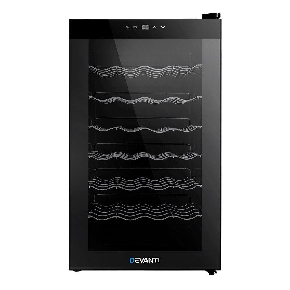 Devanti Wine Cooler Fridge 28 Bottles - Ozstylz