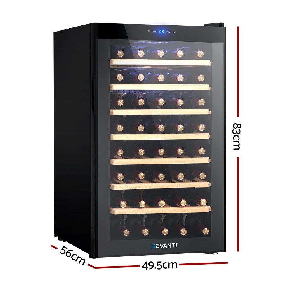 Devanti Wine Cooler Fridge 51 Bottles - Ozstylz