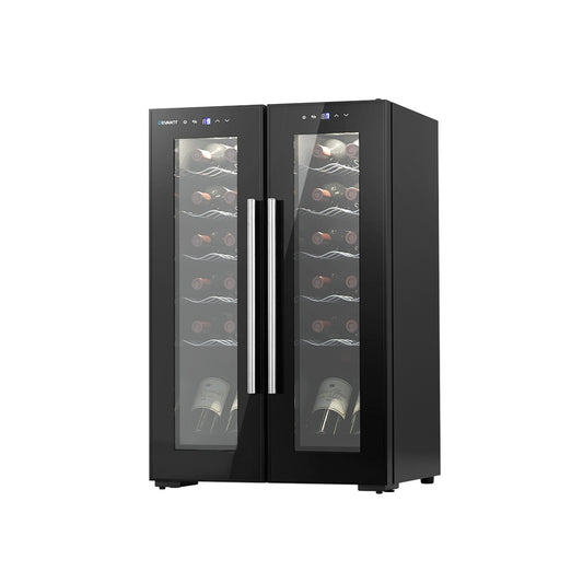 Devanti Wine Cooler Fridge Dual Zone 24 Bottles - Ozstylz