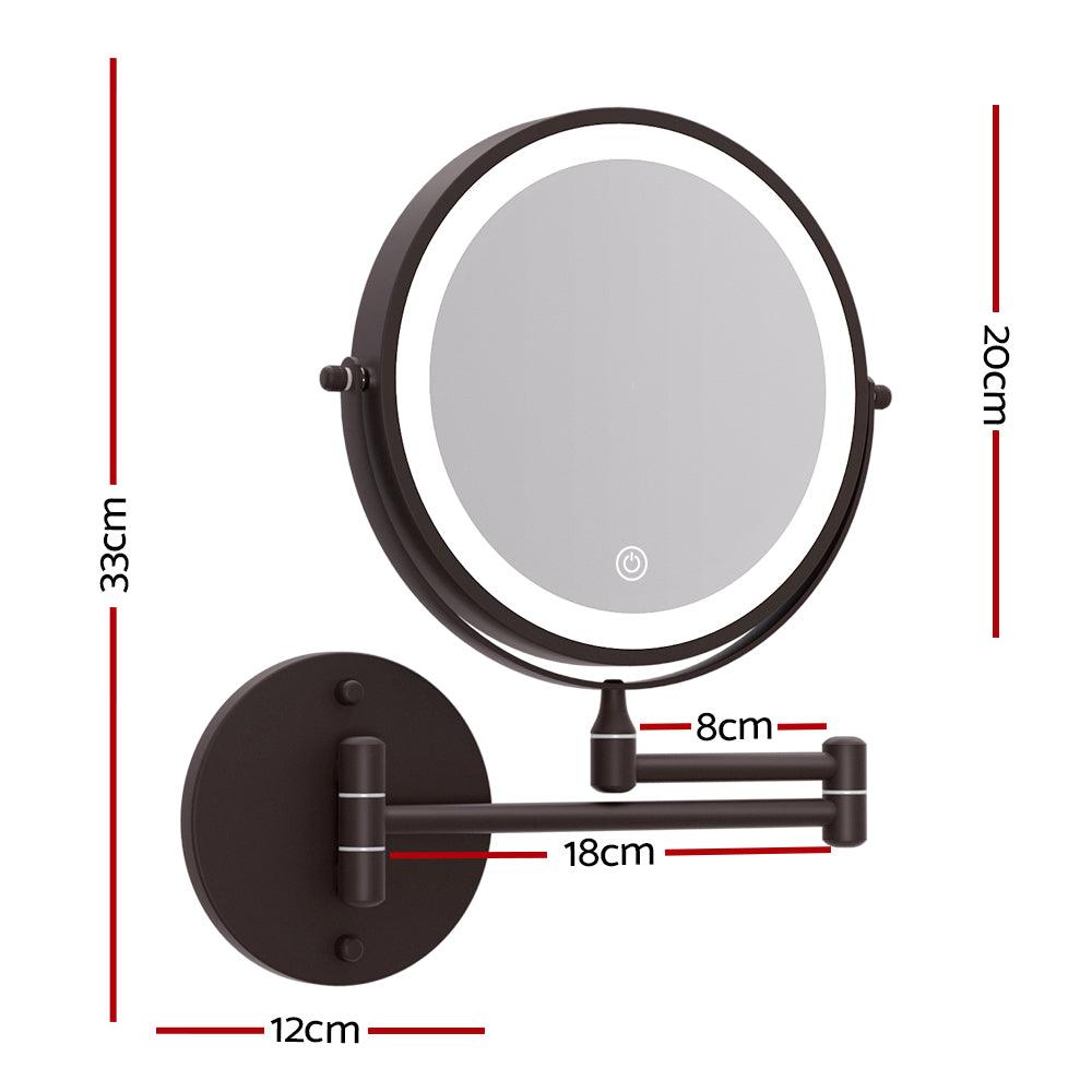 Embellir Extendable Makeup Mirror 10X Magnifying Double-Sided Bathroom Mirror BR - Ozstylz