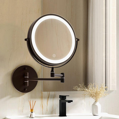 Embellir Extendable Makeup Mirror 10X Magnifying Double-Sided Bathroom Mirror BR - Ozstylz