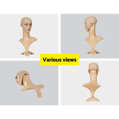 Embellir Female Mannequin Head Dummy Model Display Shop Stand Professional Use - Ozstylz