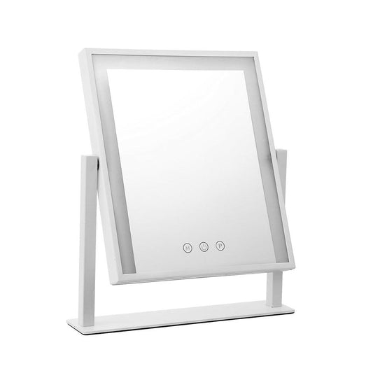 Embellir Makeup Mirror 30x40cm with Led light Lighted Standing Mirrors White - Ozstylz