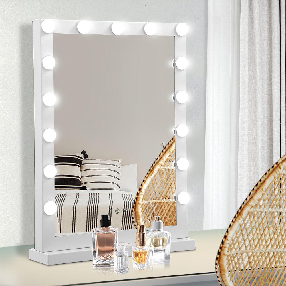 Embellir Makeup Mirror Hollywood with Light Frame Vanity Dimmable Wall 15 LED - Ozstylz