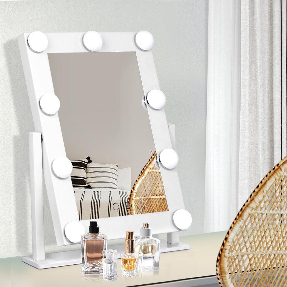 Embellir Makeup Mirror Hollywood with Light Round 360&deg; Rotation Tabletop 9 - Ozstylz