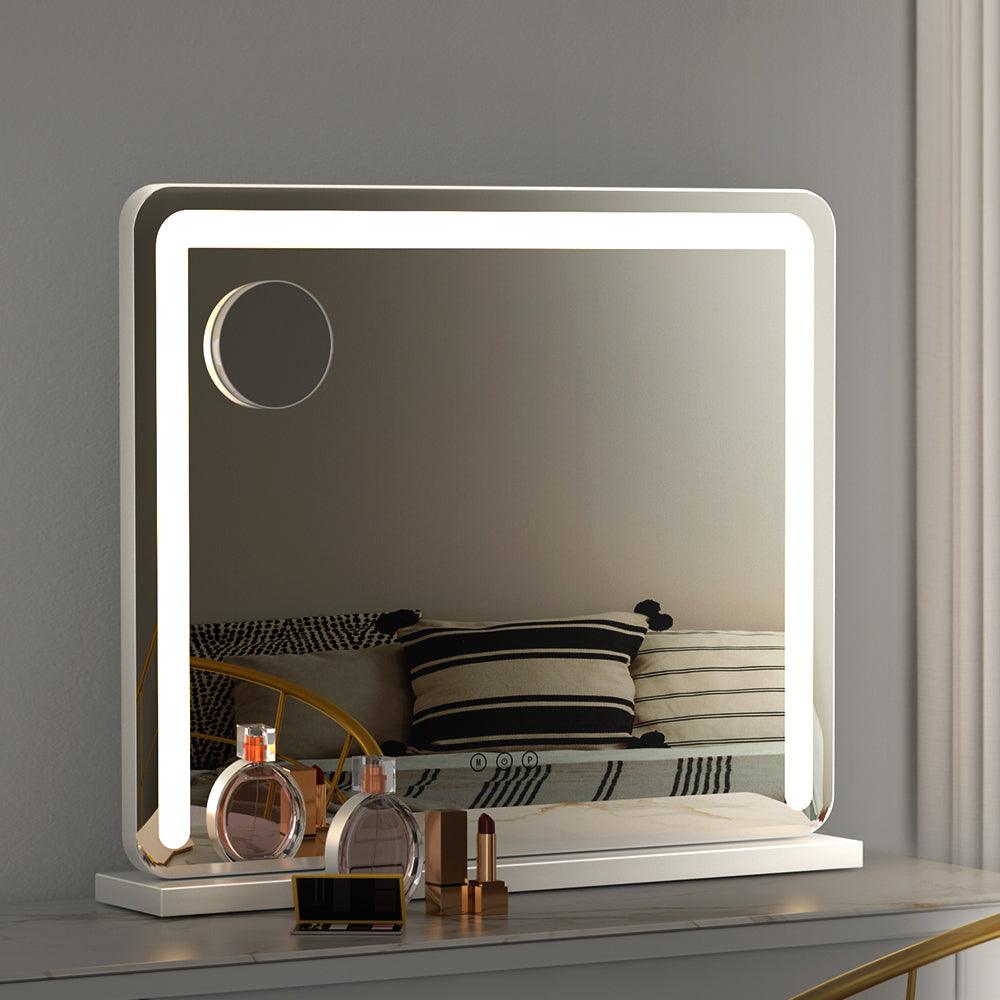 Embellir Makeup Mirror With Light Hollywood Vanity LED Mirrors White 50X60CM - Ozstylz