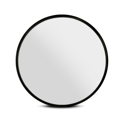 Embellir Wall Mirror Makeup 60cm Home Decor Framed Mirrors Bathroom Round Black - Ozstylz