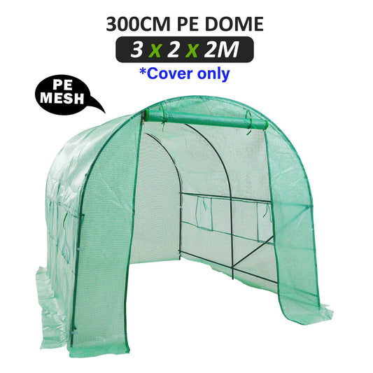 Garden Greenhouse Shed PE Cover Only 300cm Dome Tunnel - Ozstylz