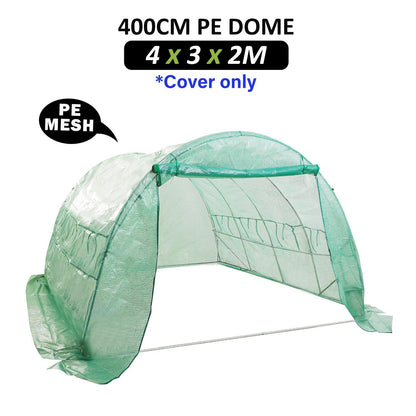 Garden Greenhouse Shed PE Cover Only 400cm Dome Tunnel - Ozstylz