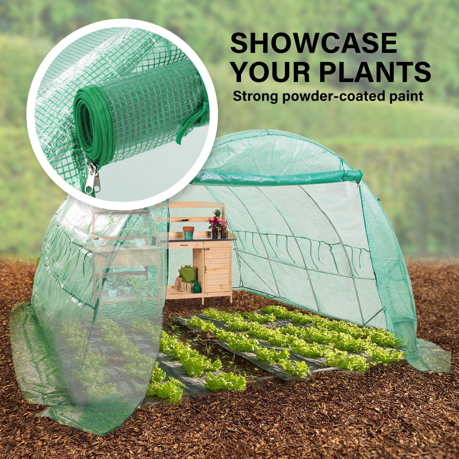 Garden Greenhouse Shed PE Cover Only 400cm Dome Tunnel - Ozstylz