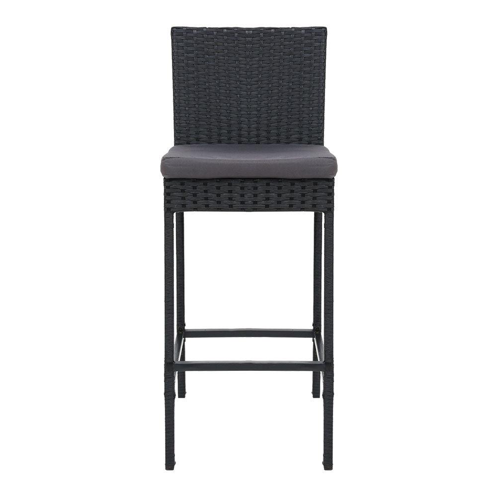 Gardeon 4-Piece Outdoor Bar Stools Dining Chair Bar Stools Rattan Furniture - Ozstylz