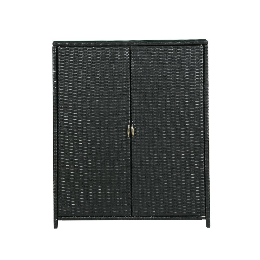 Gardeon Outdoor Storage Cabinet Box Garage Wicker Shelf Chest Garden Shed Tools - Ozstylz