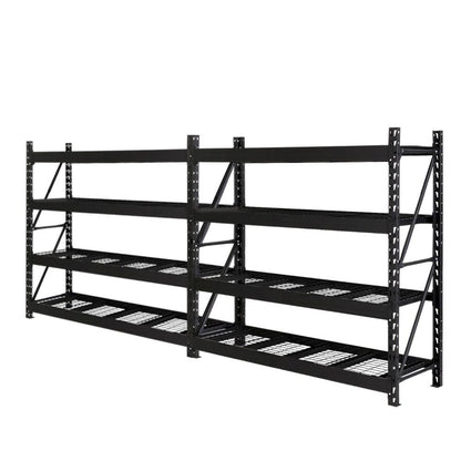 Giantz 4Mx2M Garage Shelving Warehouse Rack Pallet Racking Storage Shelve Black - Ozstylz