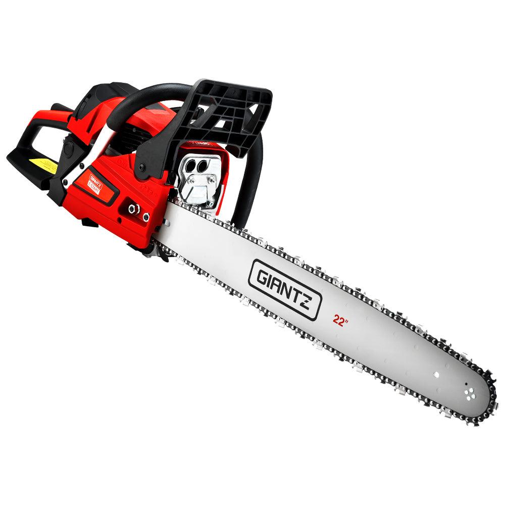 Giantz Chainsaw Petrol 58CC 22" Bar Commercial E-Start Pruning Chain Saw,Giantz Chainsaw Petrol - Ozstylz