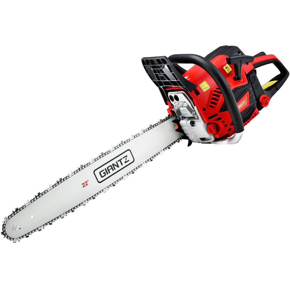 Giantz Chainsaw Petrol 58CC 22" Bar Commercial E-Start Pruning Chain Saw,Giantz Chainsaw Petrol - Ozstylz