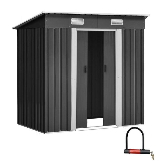 Giantz Garden Shed 1.94x1.21M Sheds Outdoor Storage Workshop House Tool Shelter Sliding Door - Ozstylz