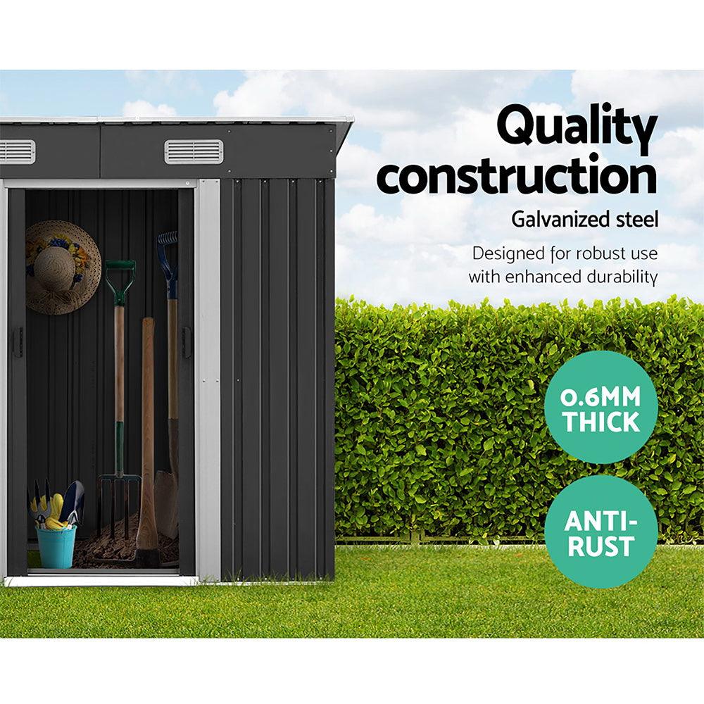 Giantz Garden Shed 1.94x1.21M Sheds Outdoor Storage Workshop House Tool Shelter Sliding Door - Ozstylz